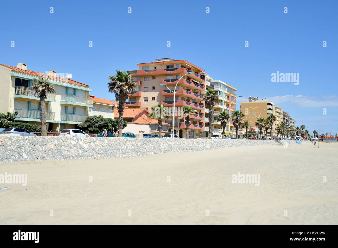 Canet-en-Roussillon (Francia meridionale): il lungomare Foto Stock