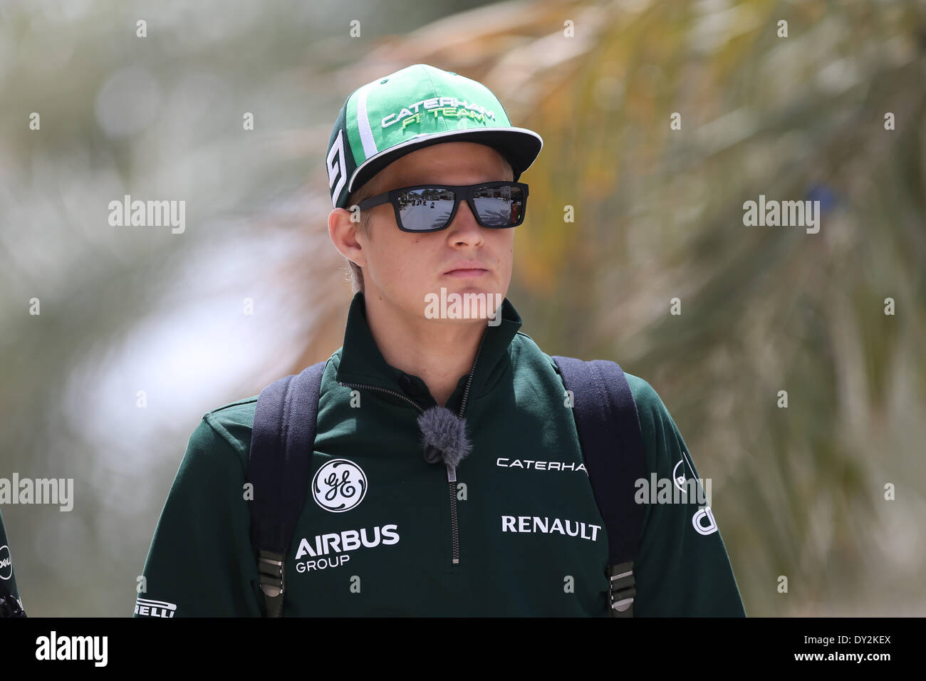 In Bahrain. Il 4 aprile 2014. Marcus Ericsson (SWE) #9, Caterham F1 Team - Formula1 nel Campionato del Mondo 2014 - Rd03, Bahrain Grand Prix al Bahrain International Circuit, Sakhir, Bahrein, venerdì 4 aprile 2014 Credit: dpa picture alliance/Alamy Live News Foto Stock