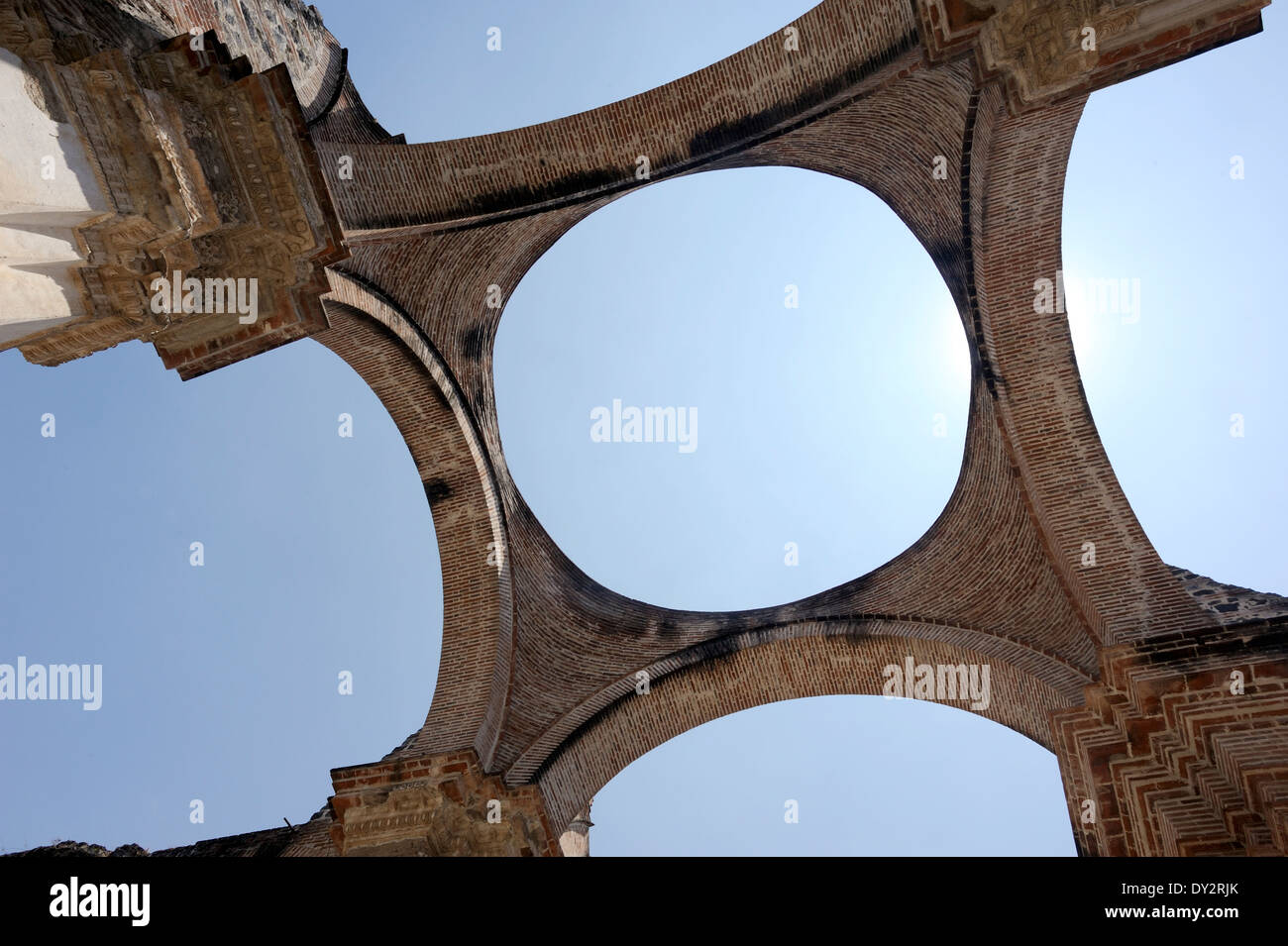 Il mattone costruito lo scheletro della cupola grande di La Catedral. Esso è stato costruito 1670 e distrutta dal terremoto del 1773. Antigua Foto Stock