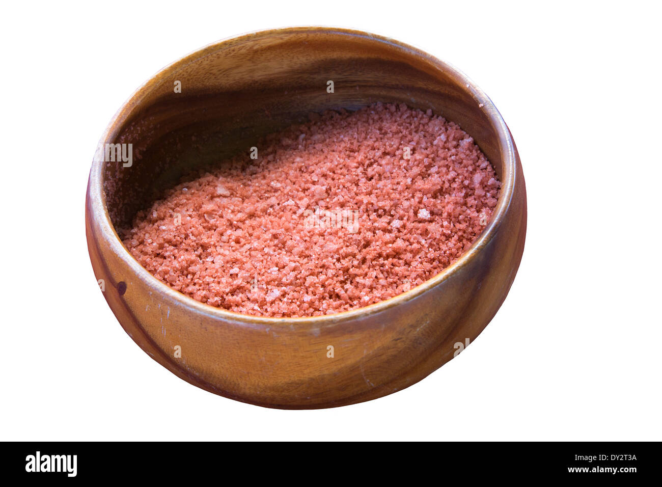 Pa'akai, sale marino raccolte in Kauai con metodi tradizionali. Il colore rosso è da ossido di ferro in argilla mescolato con il sale. Foto Stock