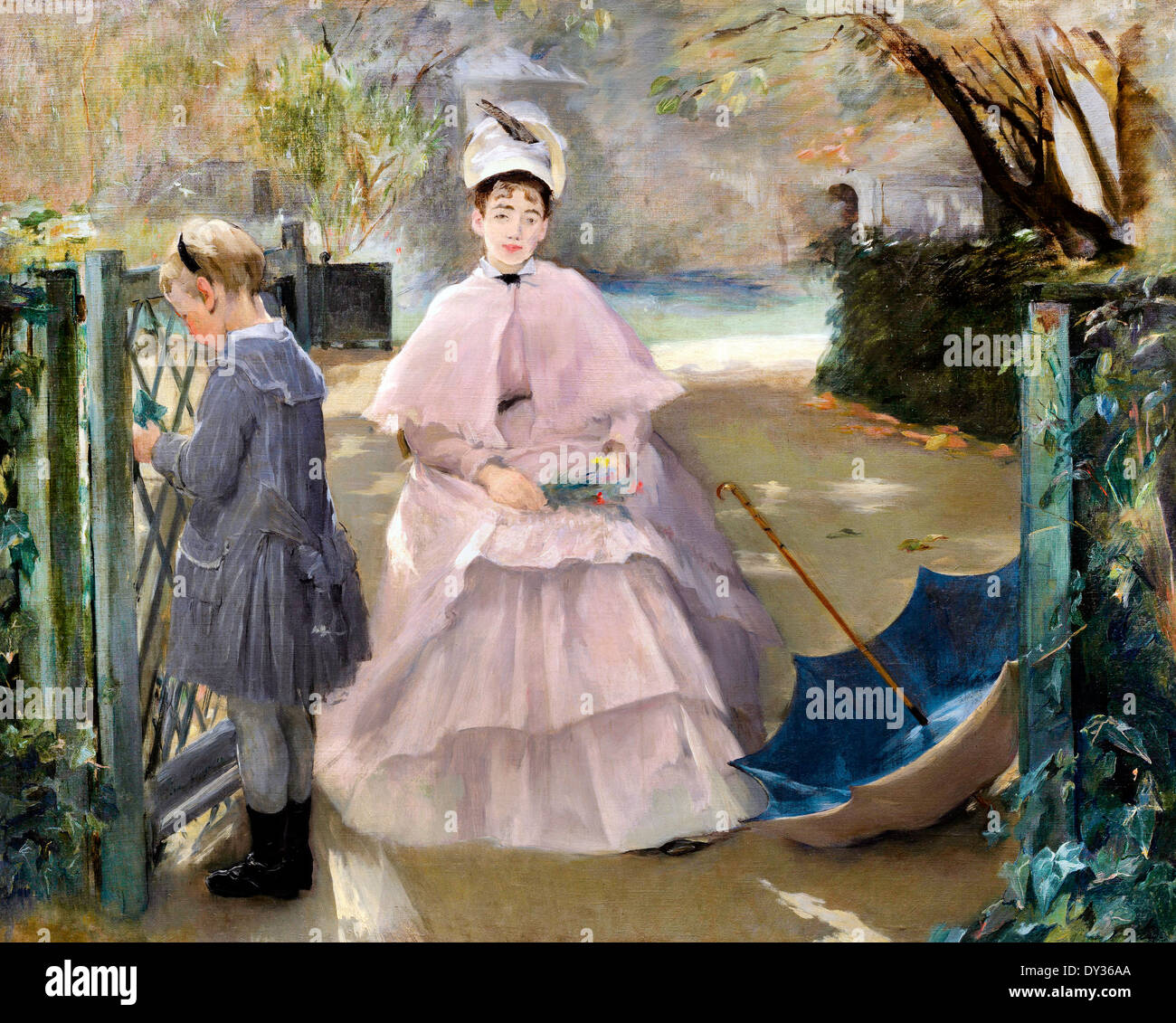 Eva Gonzales, Nanny e bambino 1877-1878 Olio su tela. National Gallery of Art di Washington D.C., USA. Foto Stock