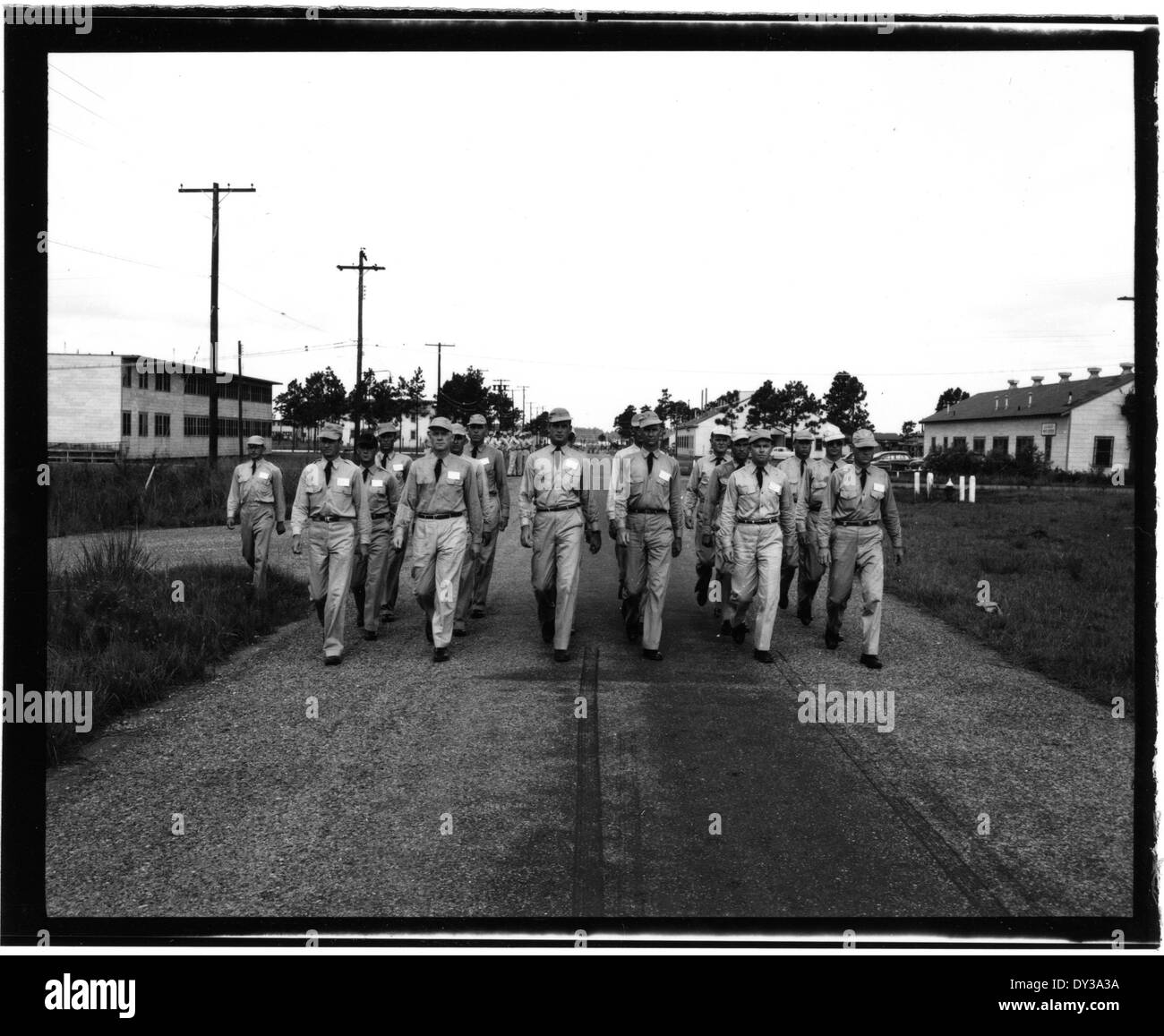 Questa immagine mostra la US Navy Training School a Gulfport, Mississippi, durante una sessione della Patrol School tenutasi dal 17 luglio al 21 luglio 1950. Foto Stock