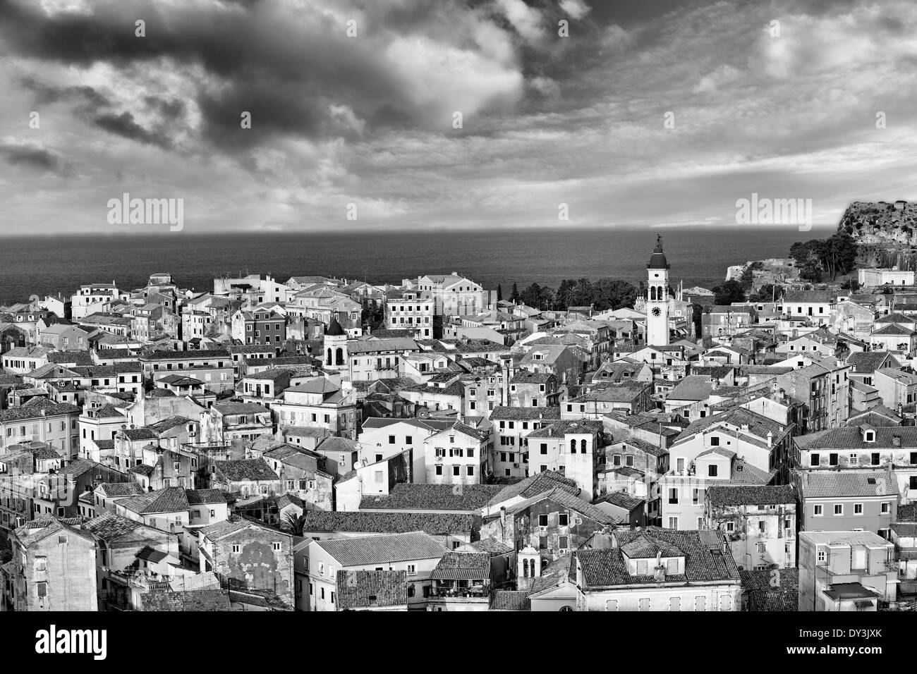 La città vecchia di Corfù, Grecia Foto Stock