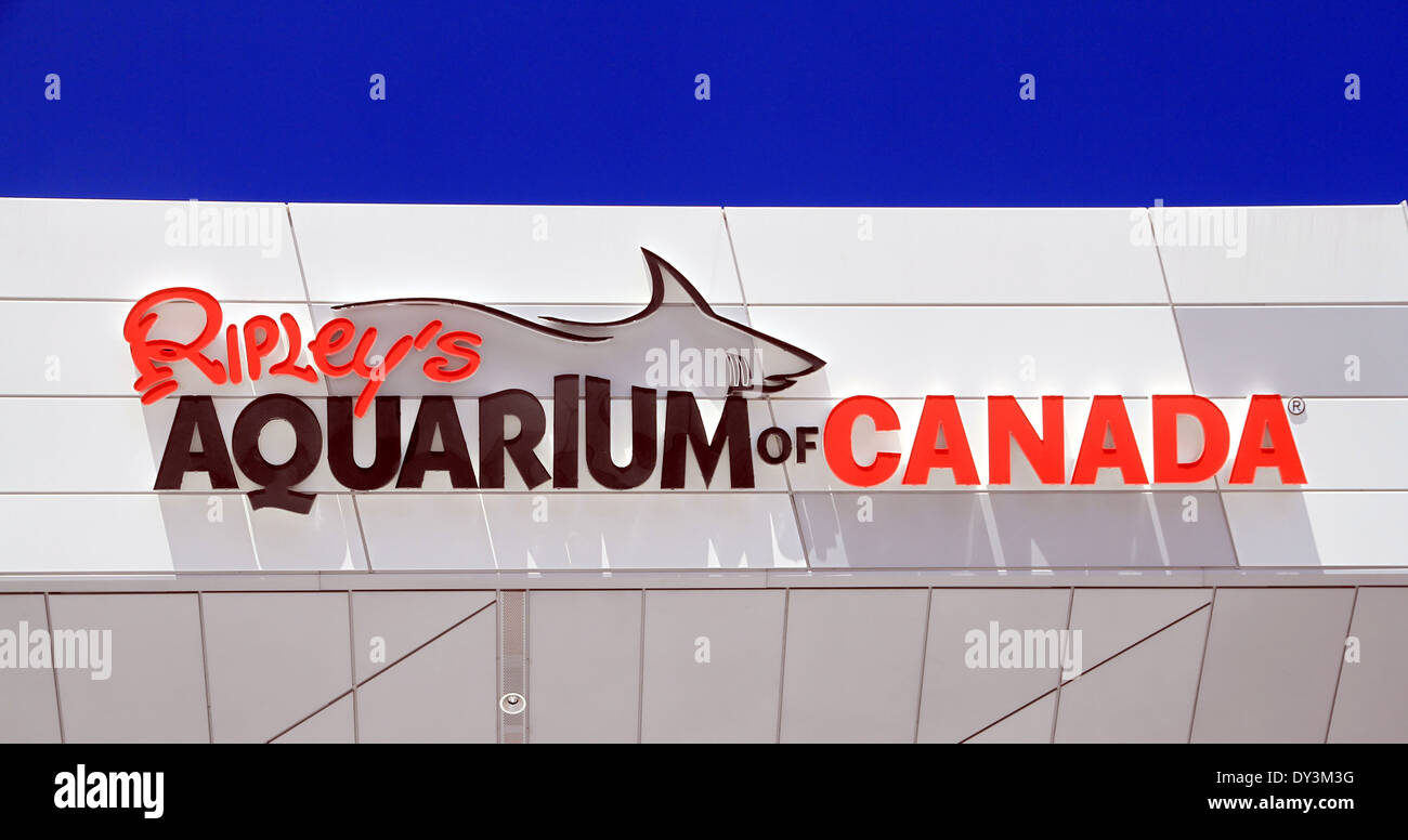 Ripley's acquario di Canada segno a Toronto in Canada Foto Stock