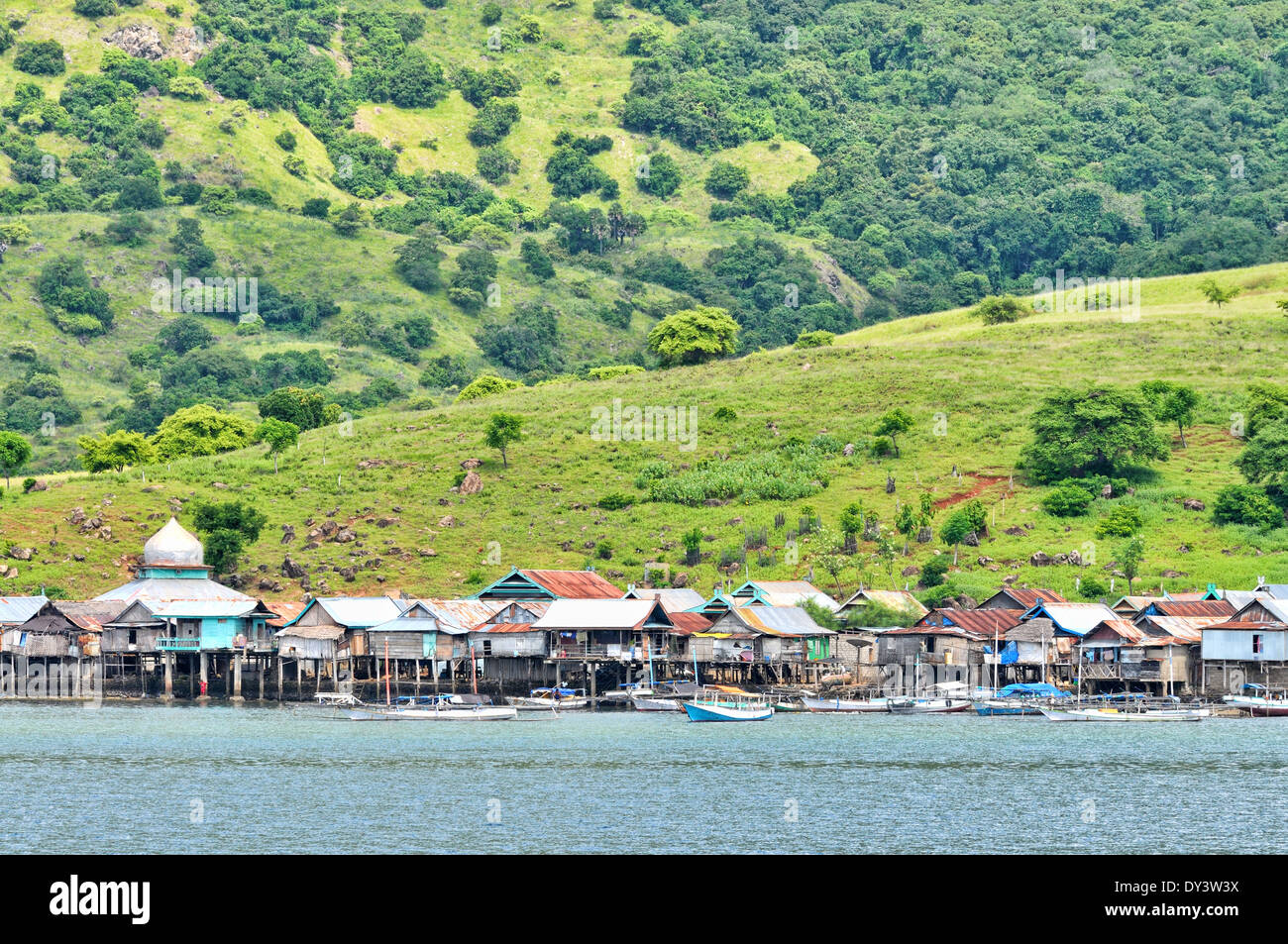 Benvenuti al villaggio di Komodo Foto Stock