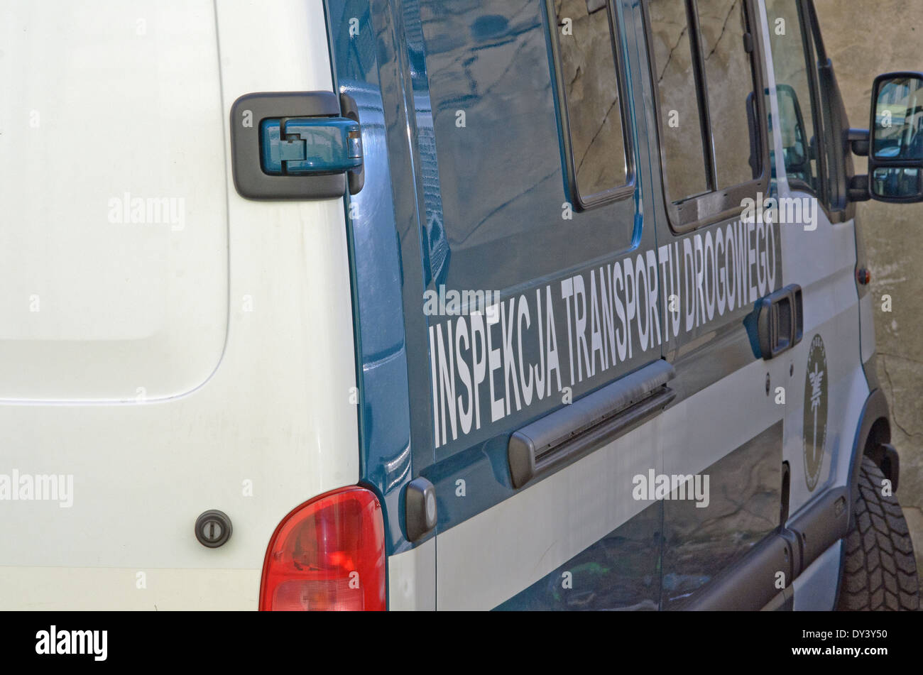 Una foto del veicolo i servizi di ispezione, cargo auto Foto Stock