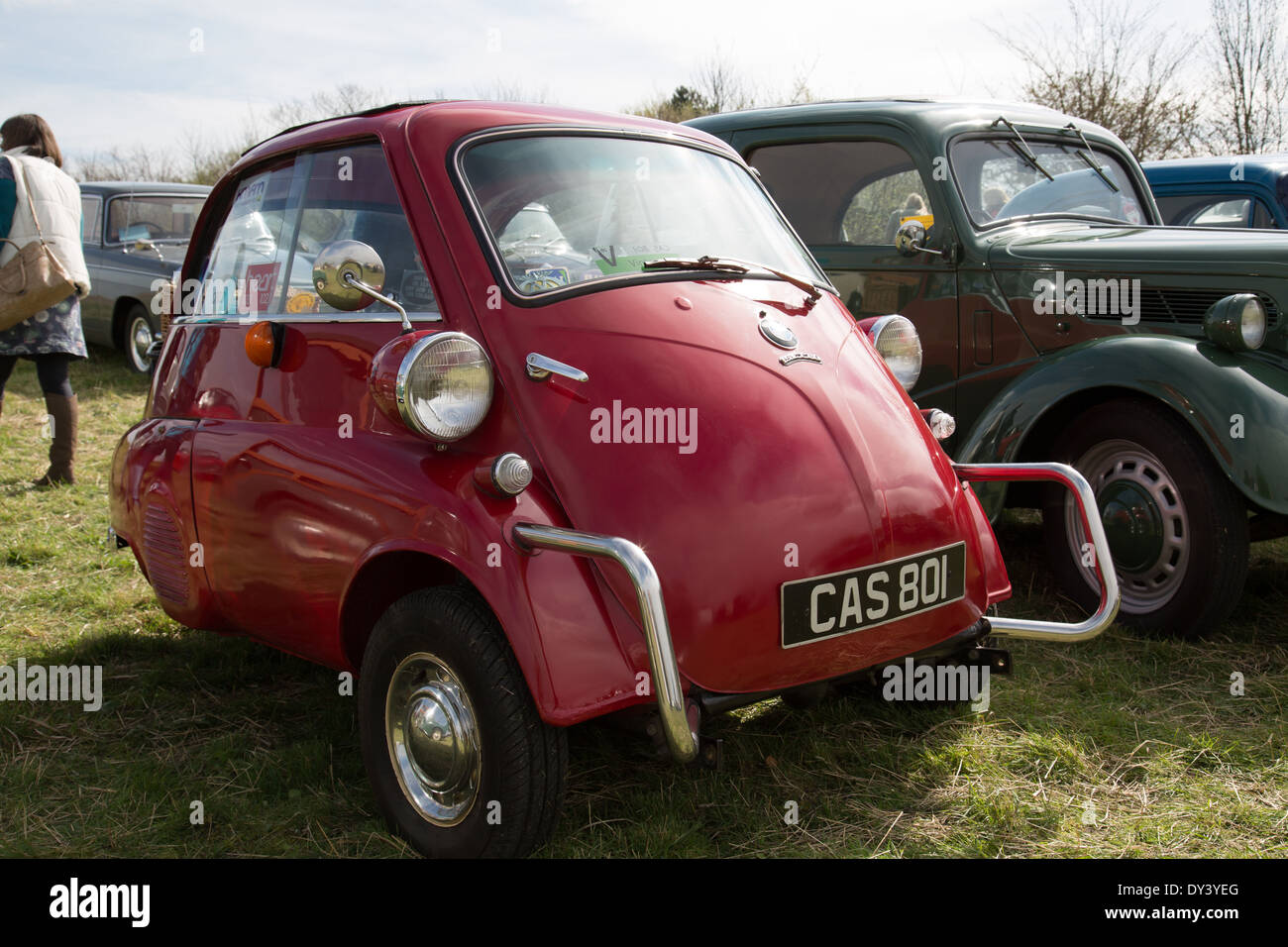 Auto d'epoca all'Thriplow Daffodil Weekend Foto Stock