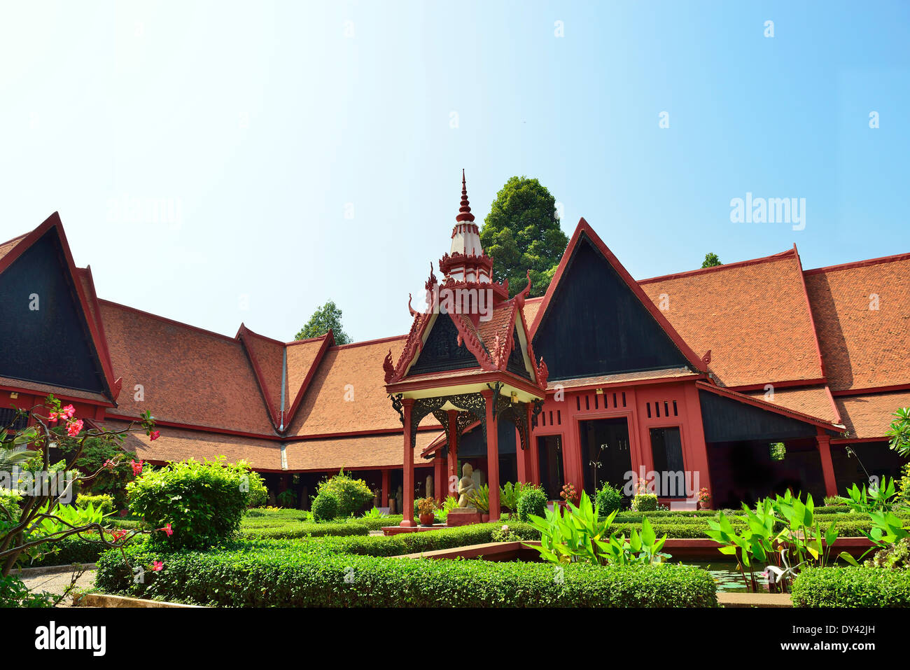 Museo Nazionale, Phnom Penh, Cambogia, Indocina, Sud-est asiatico Foto Stock
