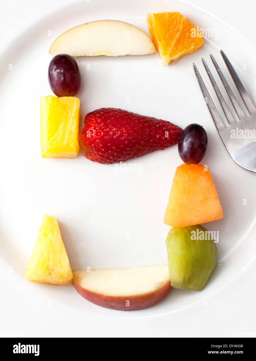 Gli esperti consigliano di cinque porzioni di frutta e verdura al giorno, Londra Foto Stock