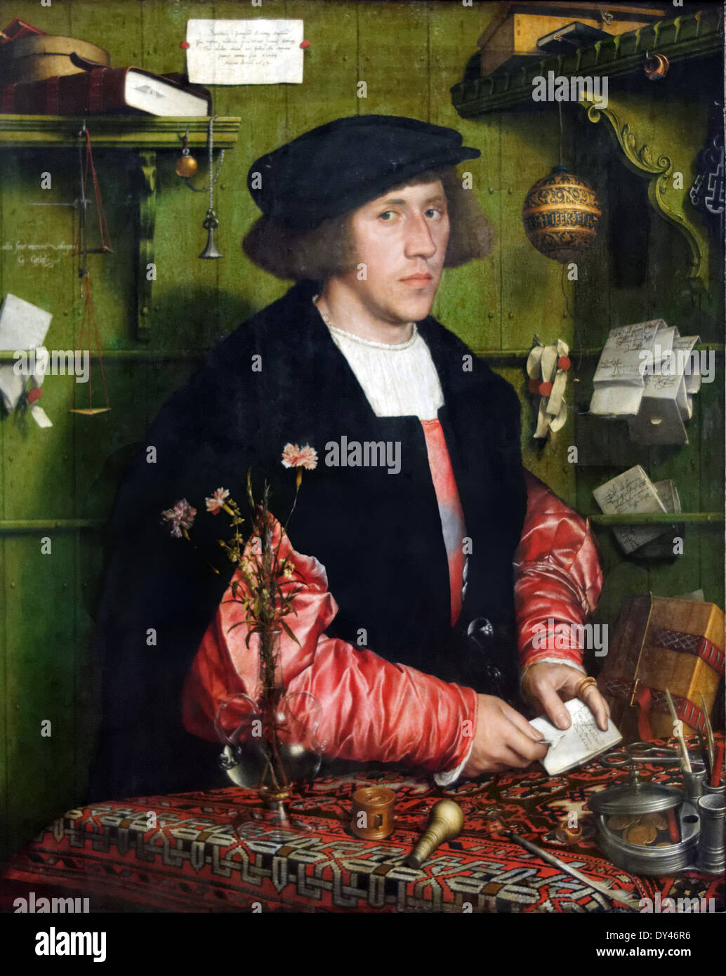 Hans Holbein - Il Mercante Geo Gisze - 1532 - XVI secolo - Scuola Tedesca - Gemäldegalerie - Berlino Foto Stock