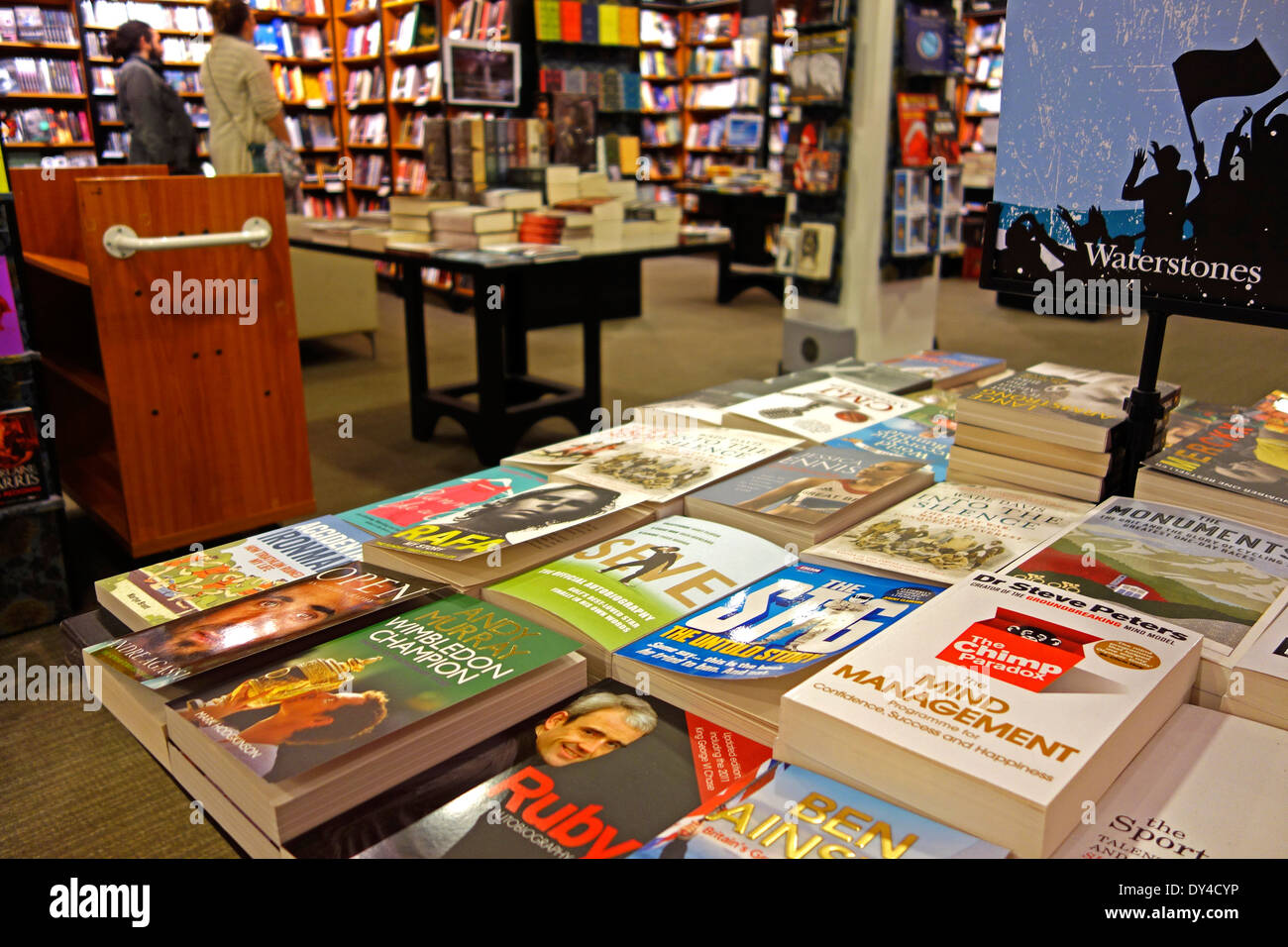 All'interno di un Waterstones book store Foto Stock