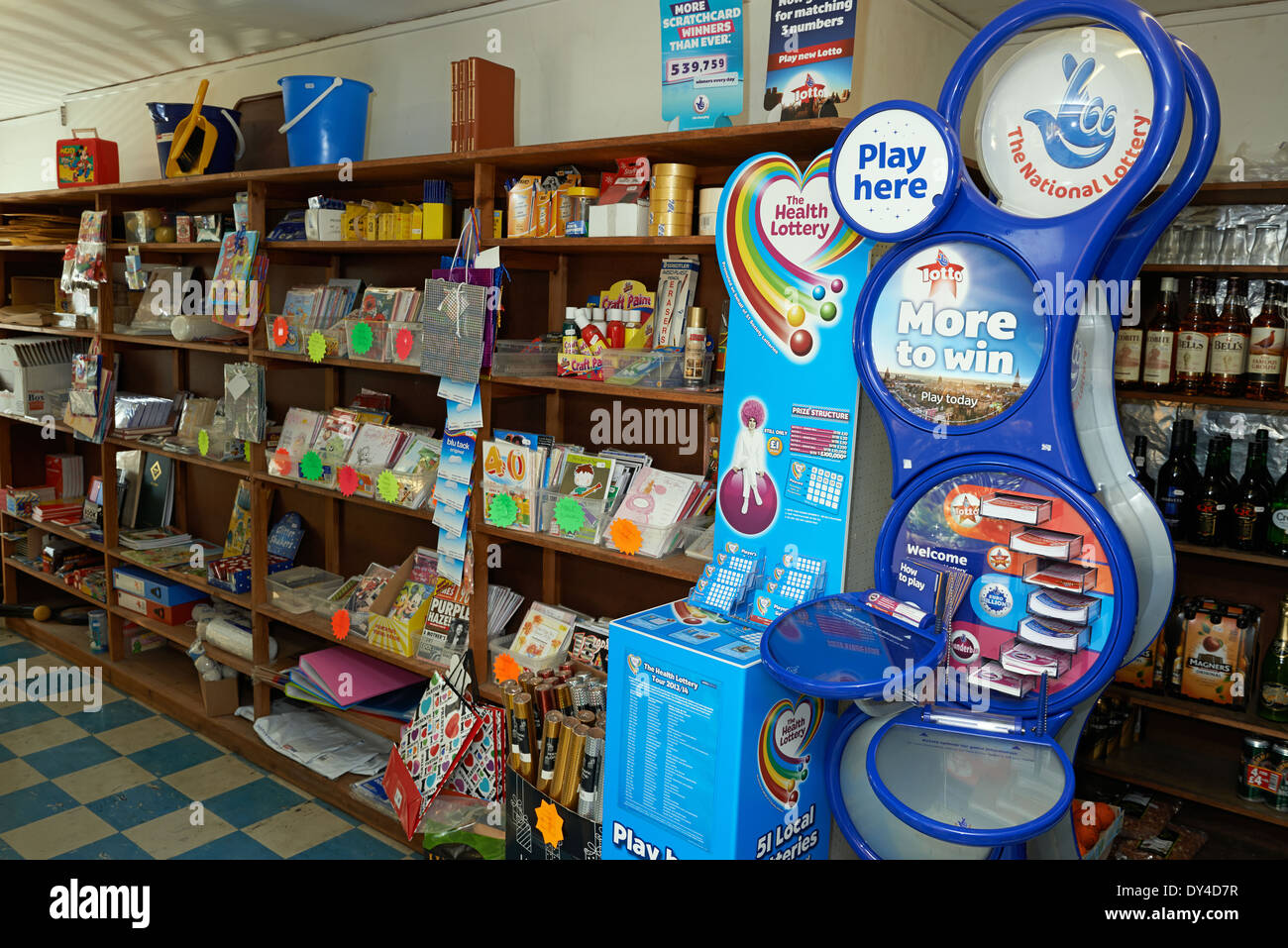 Nazionali & Salute stand lotteria Foto Stock