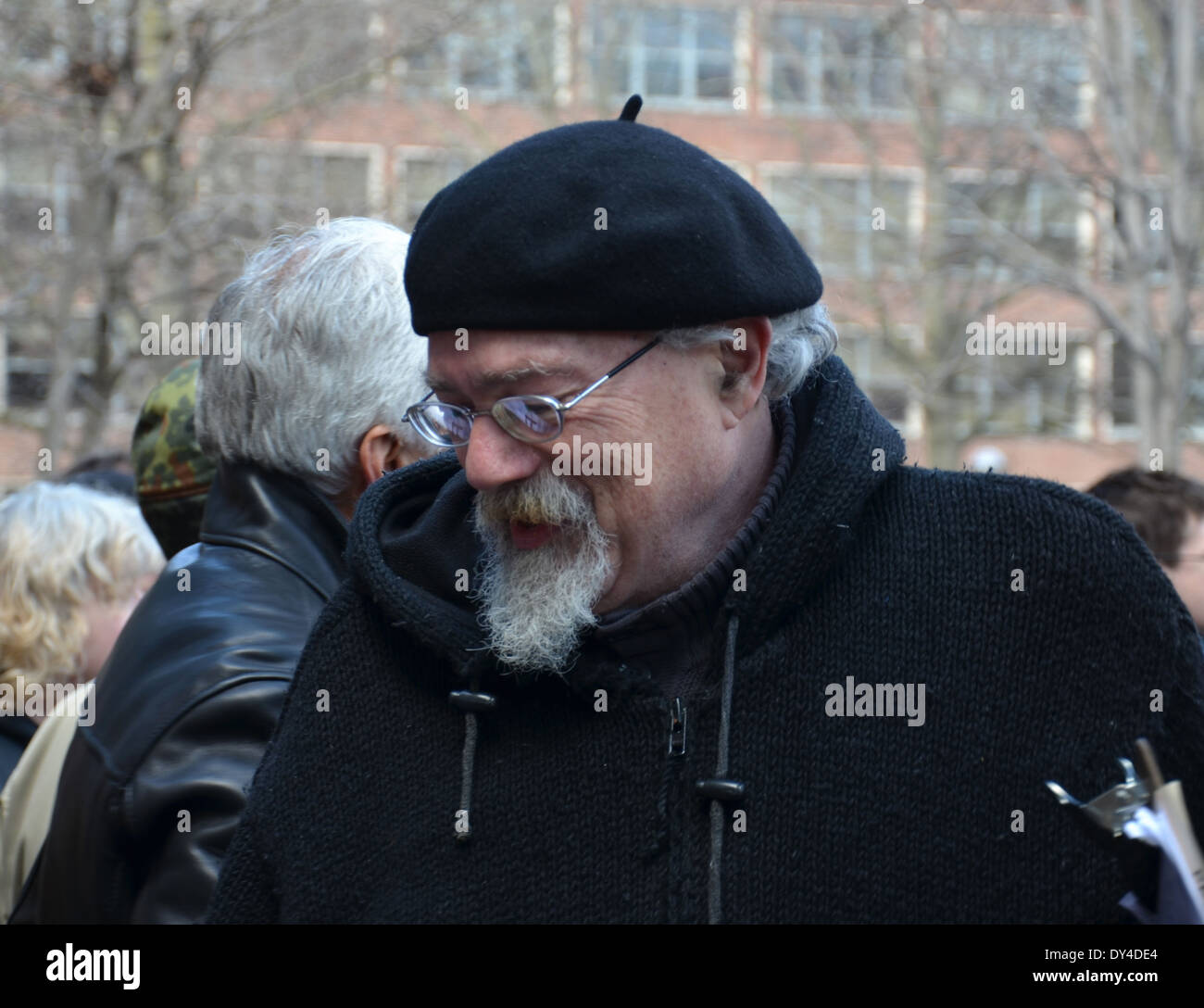 John Sinclair, la cui convinzione di marijuana nel 1969 ha portato al primo Hash rally Bash, alla xliii Hash annuale Bash Foto Stock