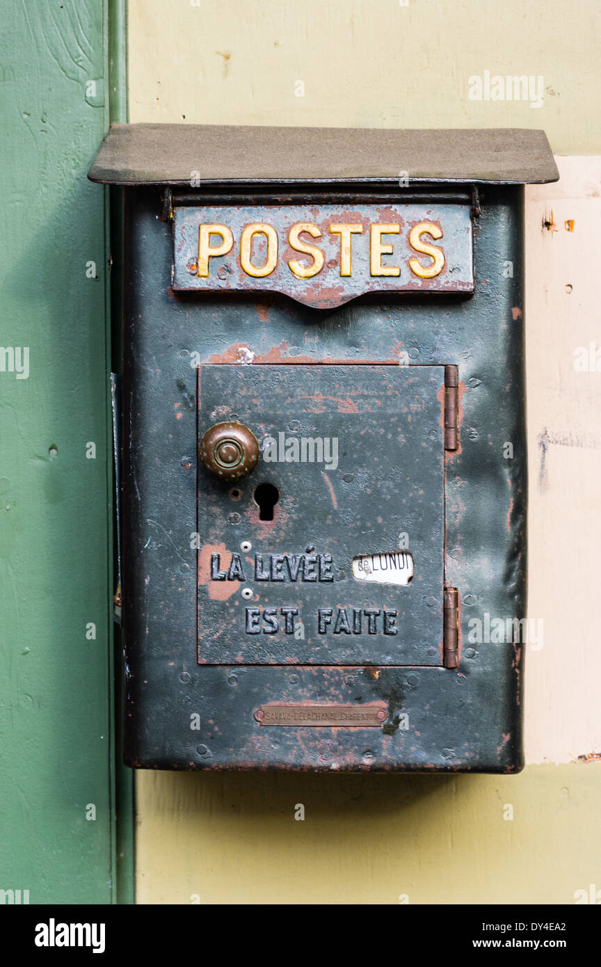 Un vintage casella di posta su un edificio. Bellingham, Washington Foto Stock