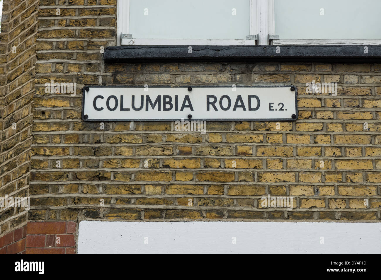 Columbia Road, London street sign Foto Stock