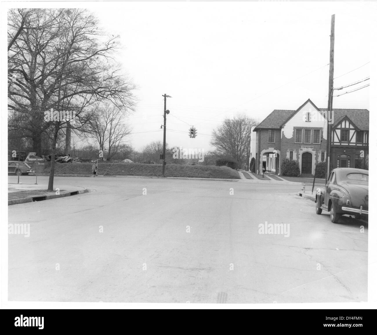 Questa fotografia cattura l'atmosfera frenetica di Brookhaven, Mississippi, mostrando la vivace vita della comunità in questa piccola città del sud. Foto Stock