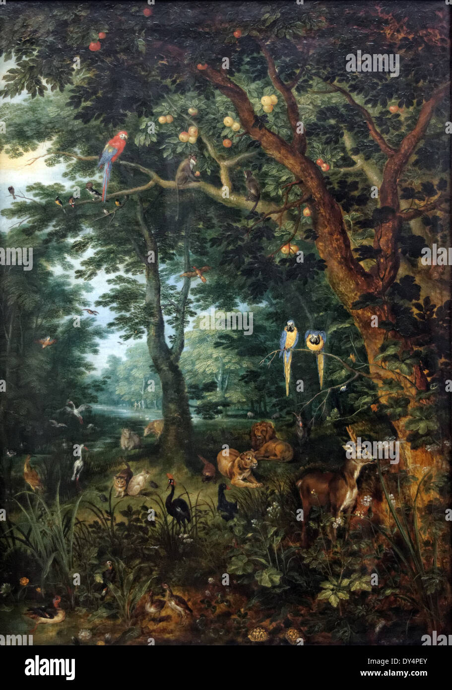 Jan Brueghel il Giovane - il Cielo - XVII secolo - Scuola Fiamminga - Gemäldegalerie - Berlino Foto Stock