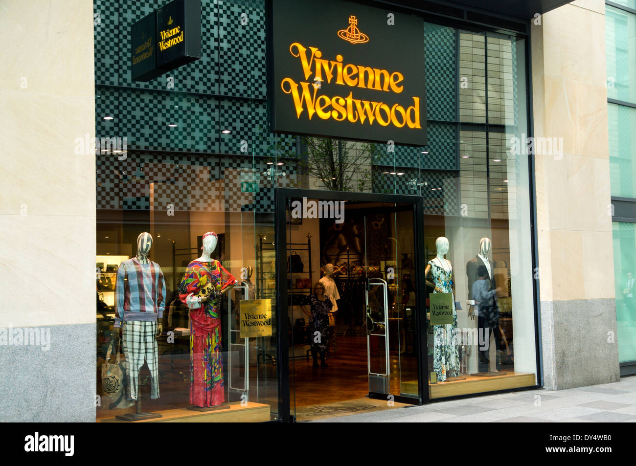 Vivienne Westwood shop, St Davids centro di Cardiff. Foto Stock