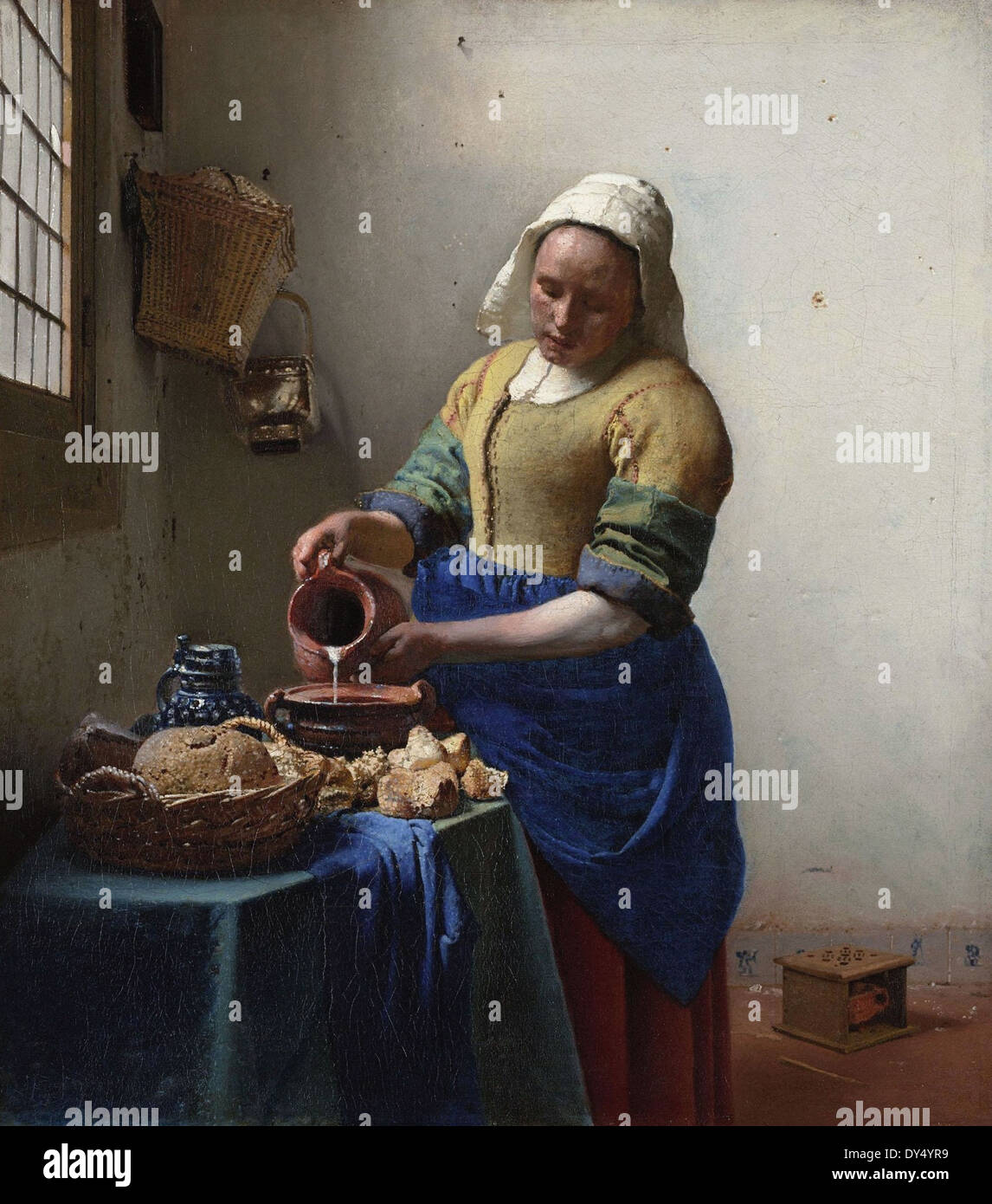 Jan Vermeer la cucina domestica Foto Stock