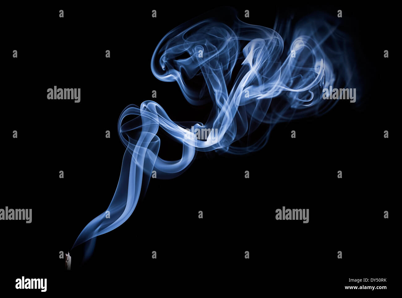 Fumo blu Foto Stock