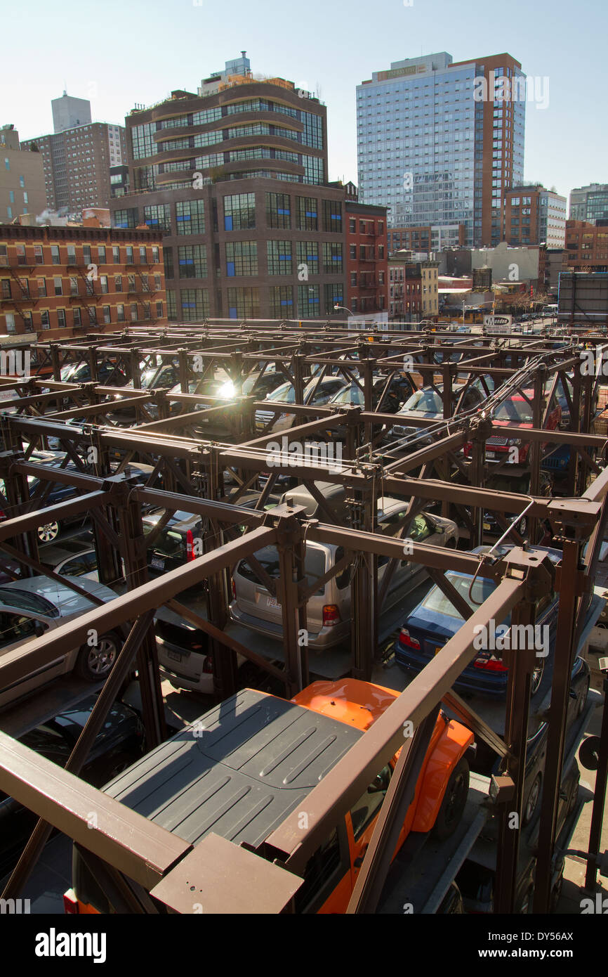 Soluzione di parcheggio in New York 27.03.2014 Foto Stock
