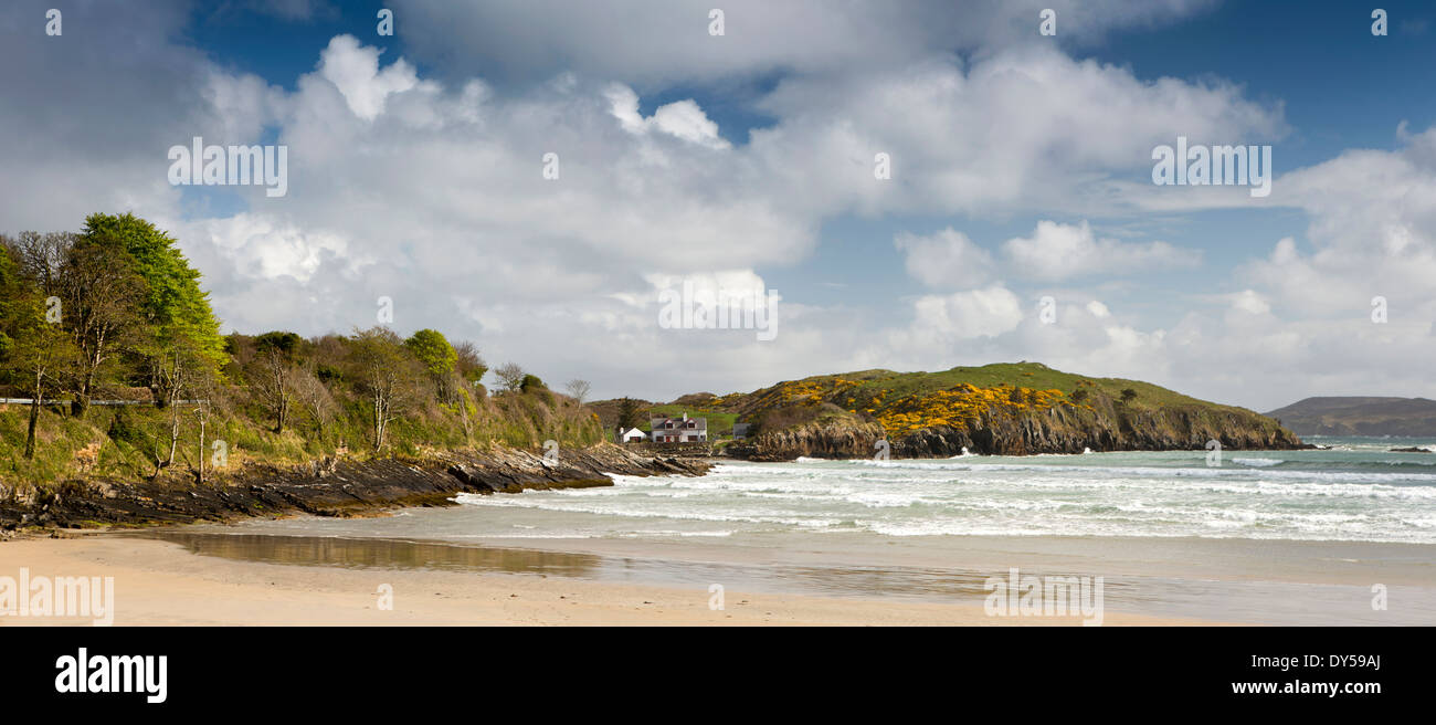 Irlanda, Co Donegal, Dunfanaghy, Marble Hill Beach, panoramica Foto Stock