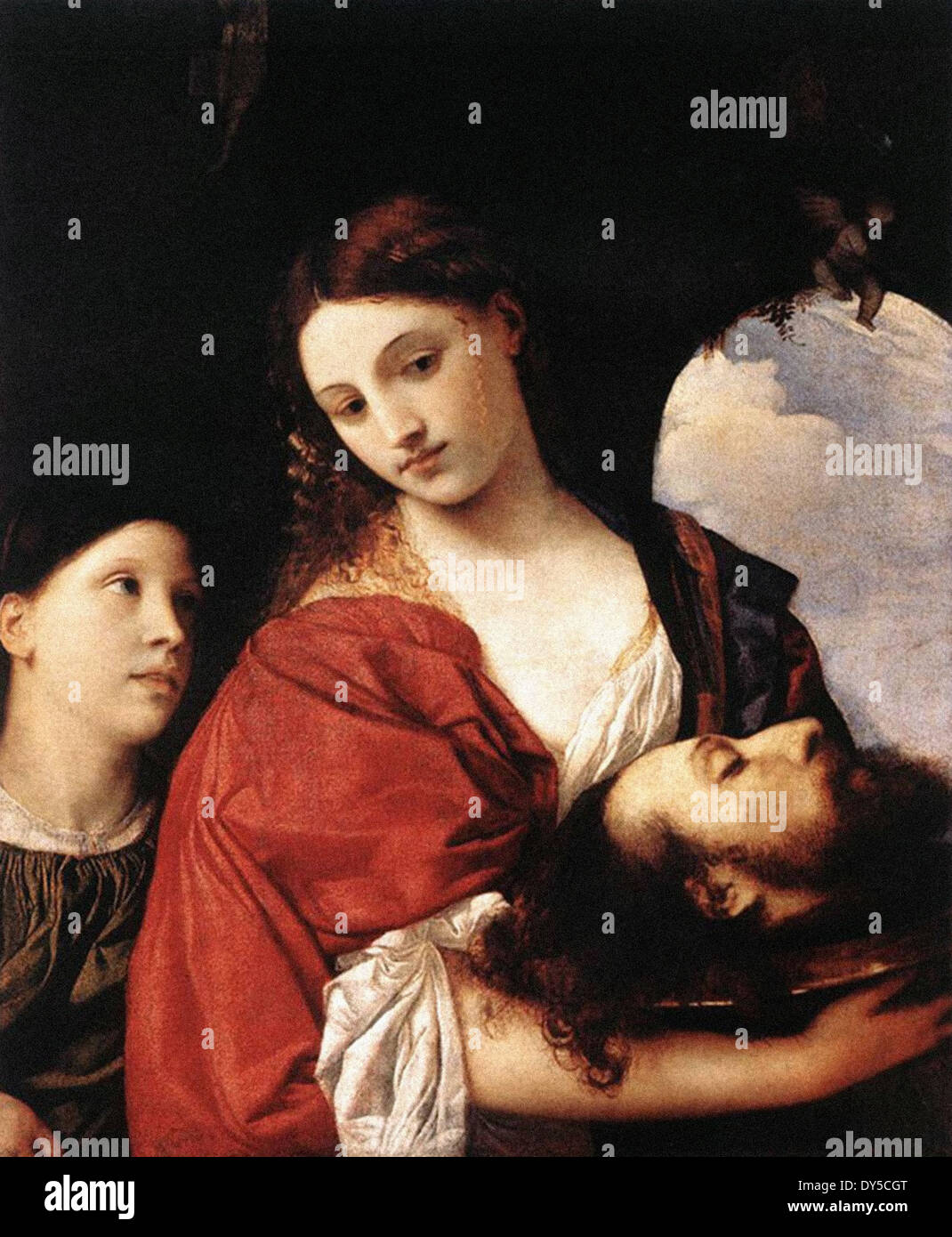 Tiziano Giuditta con la testa di Oloferne 1 Foto Stock
