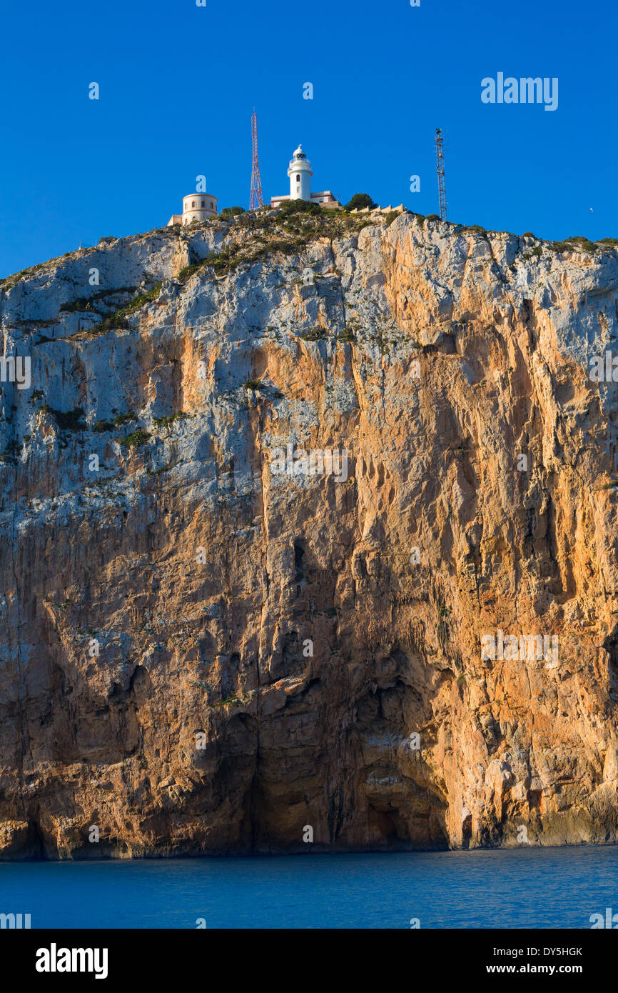 Cabo de San Antonio cape a Javea Denia mediterraneo della Spagna Foto Stock