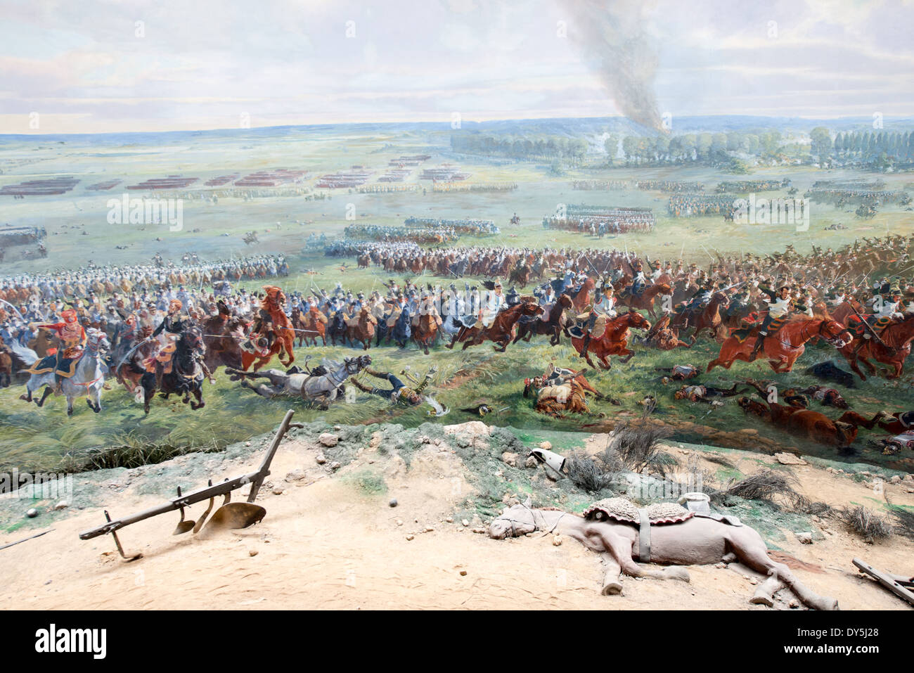 Panorama storico della battaglia immagini e fotografie stock ad alta