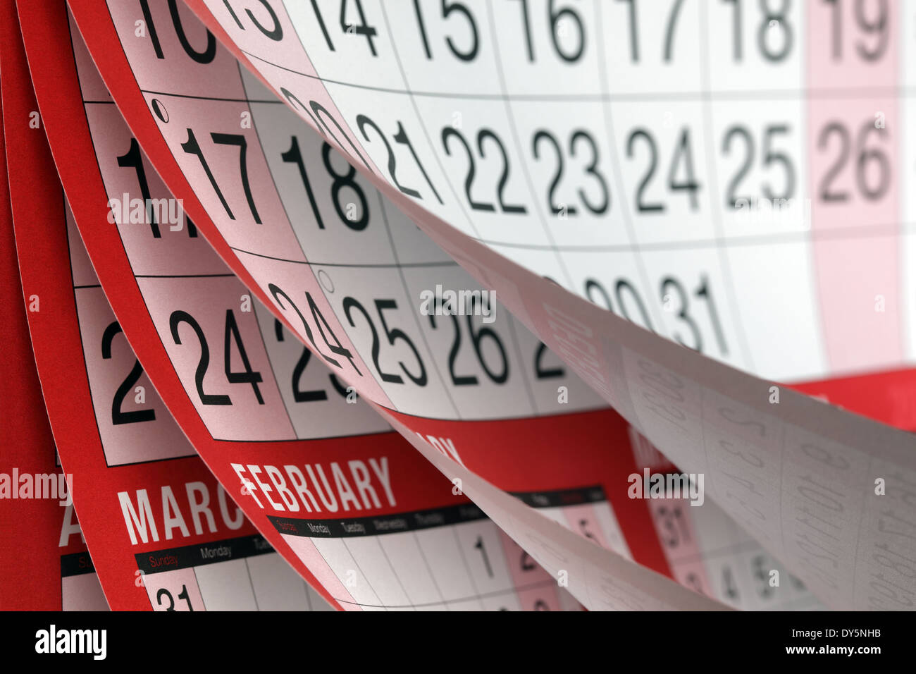 Calendario Foto Stock