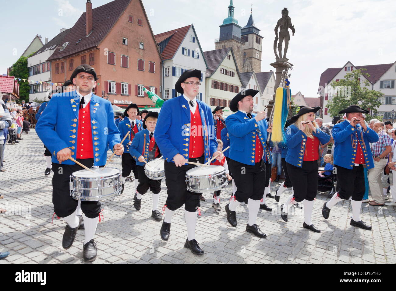 Il corteo storico, Schaferlauf, Markgroningen, Baden Wurttemberg, Germania, Europa Foto Stock