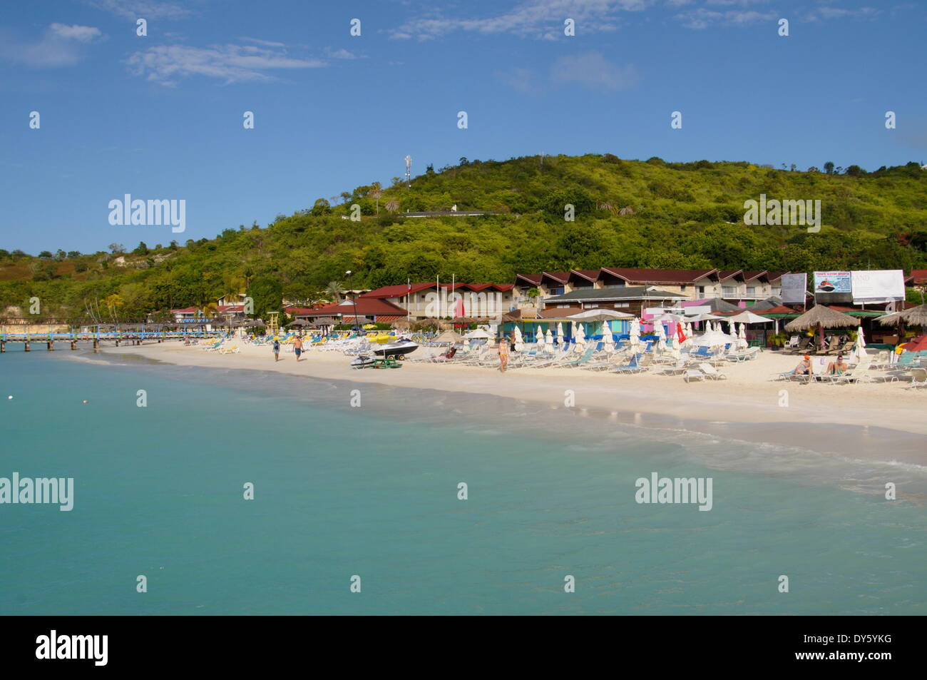 Halcyon Hotel, Dickensons Bay, Antigua, Isole Sottovento, West Indies, dei Caraibi e America centrale Foto Stock