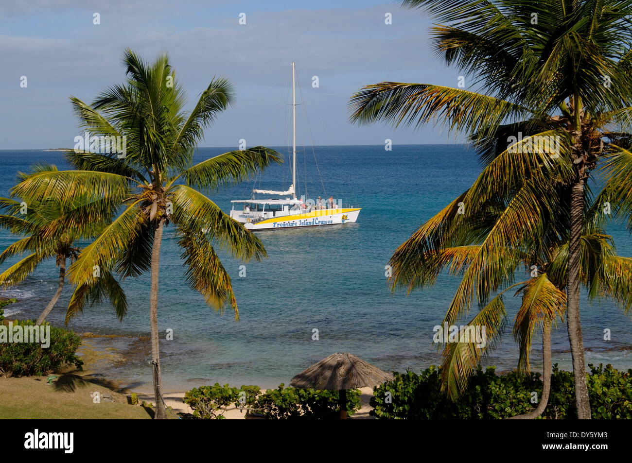 Hawksbill Beach, Hawksbill Hotel di Antigua, Isole Sottovento, West Indies, dei Caraibi e America centrale Foto Stock