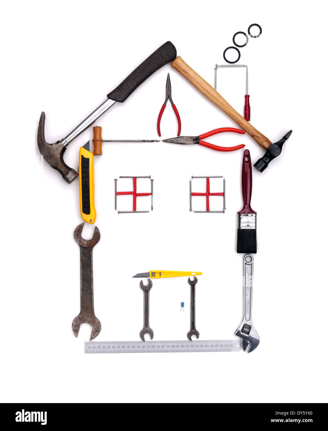 Strumenti di costruzione Foto Stock