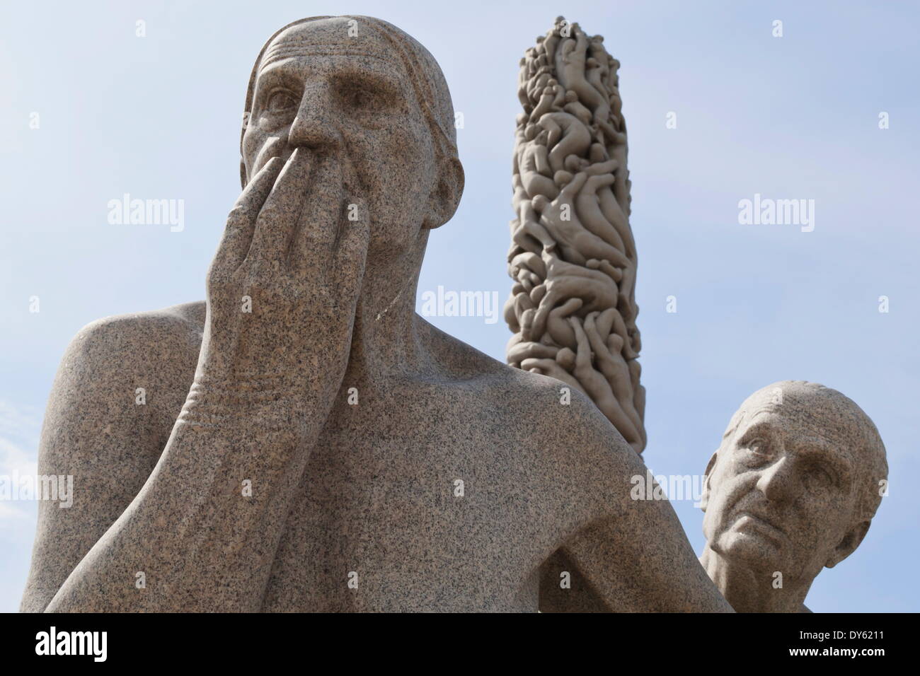 Le sculture di Gustav Vigeland, Frogner Park, Oslo, Norvegia, Scandinavia, Europa Foto Stock