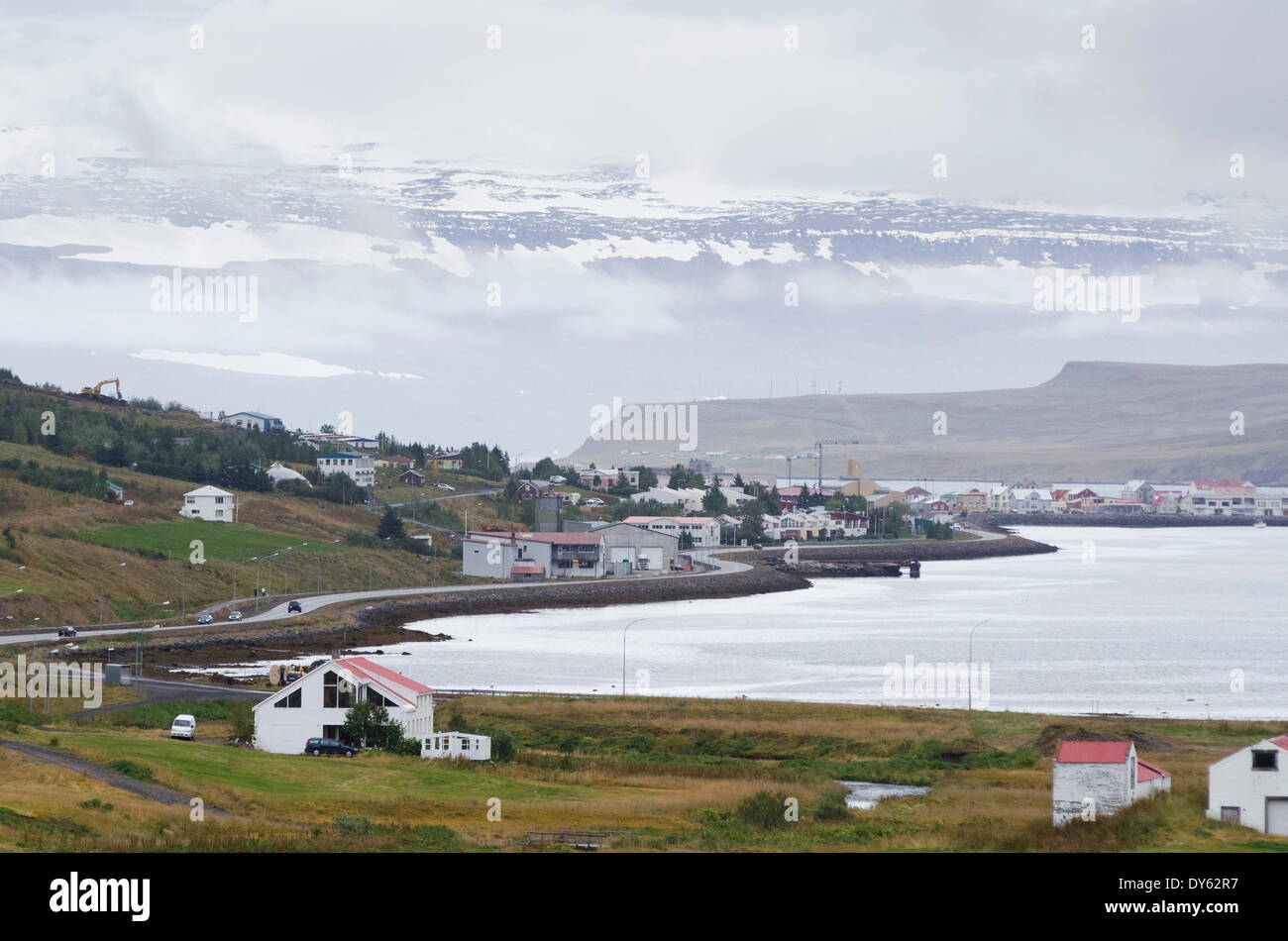 Isafjordur, West fiordi, Islanda, regioni polari Foto Stock