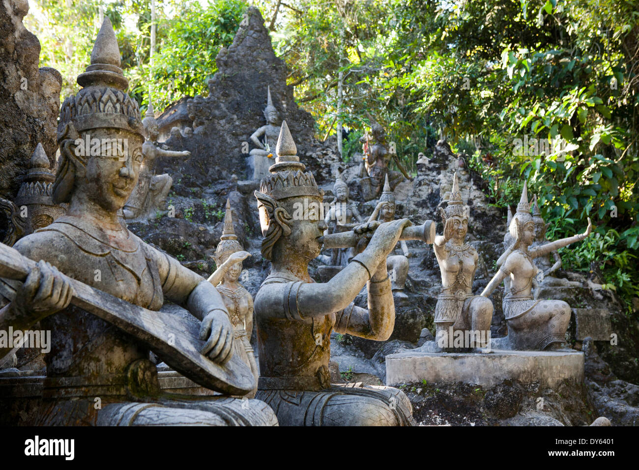 Segreto Giardino di Buddha, Koh Samui Island, Surat Thani Provincia, Thailandia, Sud-est asiatico Foto Stock