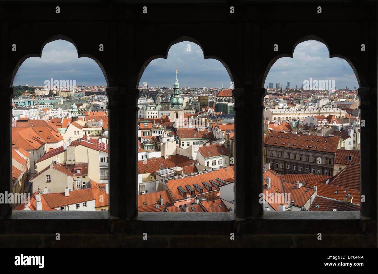 Vista sulla città di Praga Repubblica Ceca, Europa Foto Stock