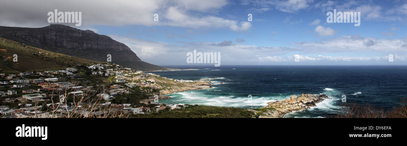 Vista panoramica di Llandudno, sobborgo di Città del Capo sulla costa della penisola del capo, in Sud Africa. Foto Stock
