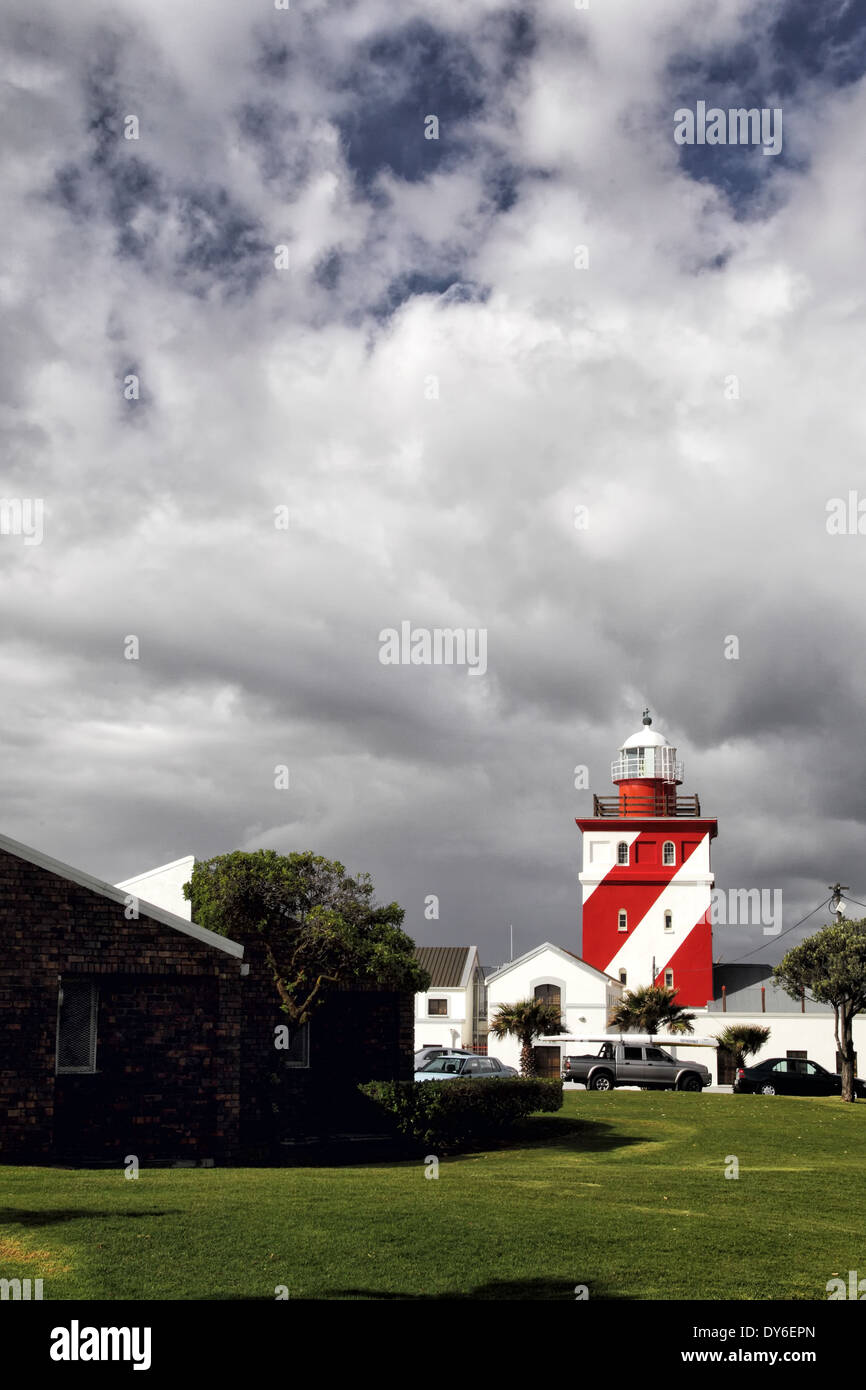 Faro di Greenpoint, Cape Town, Sud Africa. Foto Stock