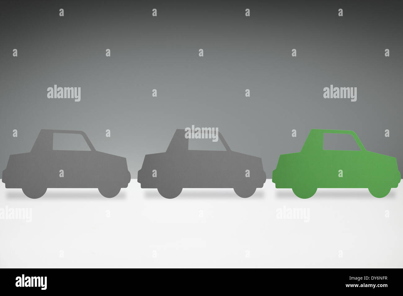 Green Car concept Foto Stock