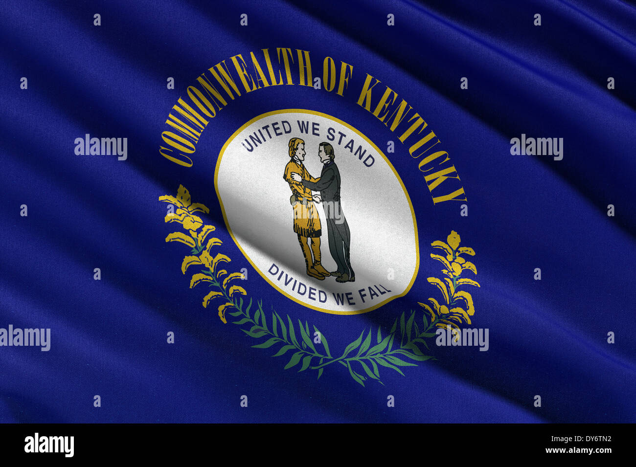 Noi flag di stato del Kentucky Foto Stock