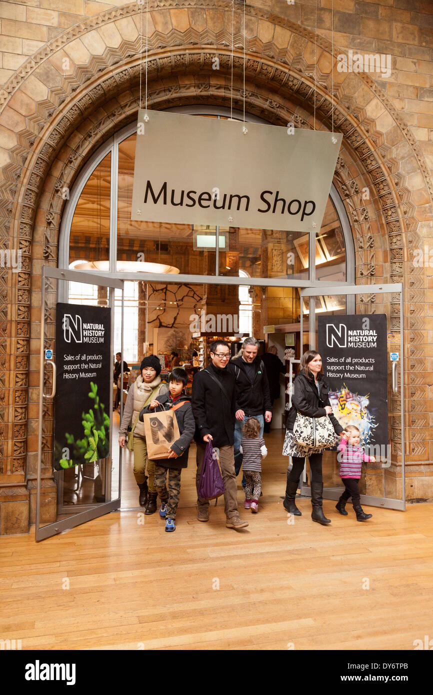 Il Museum Shop, Museo di Storia Naturale di Londra REGNO UNITO Foto Stock