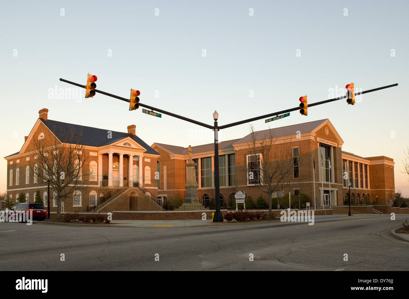 Tribunale della contea di Lancaster, Carolina del Sud, USA Foto Stock