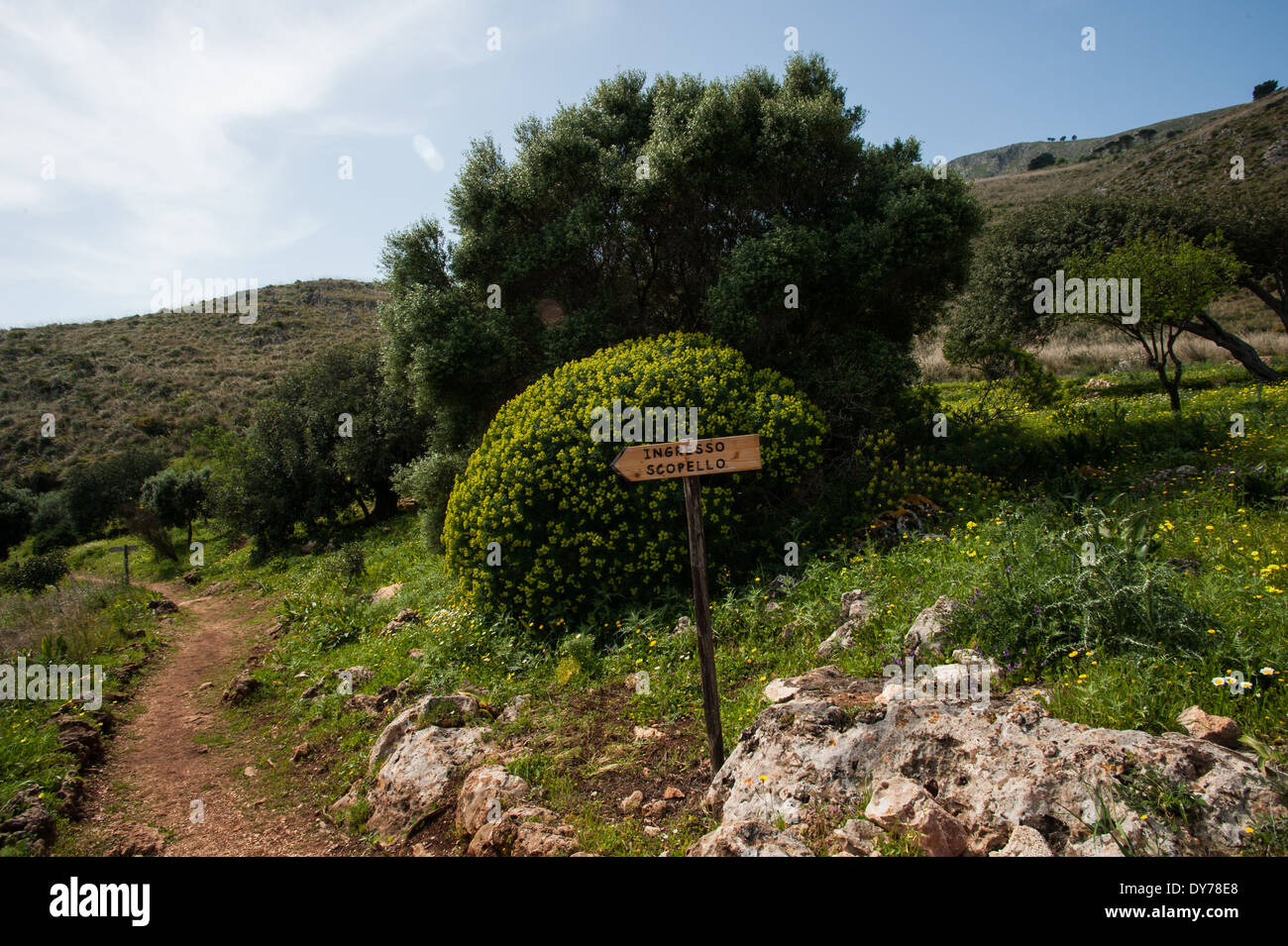 percorso trekking Foto Stock