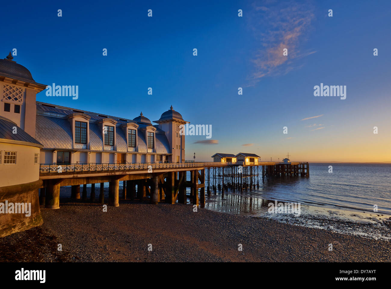 Penarth Pier, Pier dell'anno 2014, nel Galles del Sud, Wales, Regno Unito Foto Stock