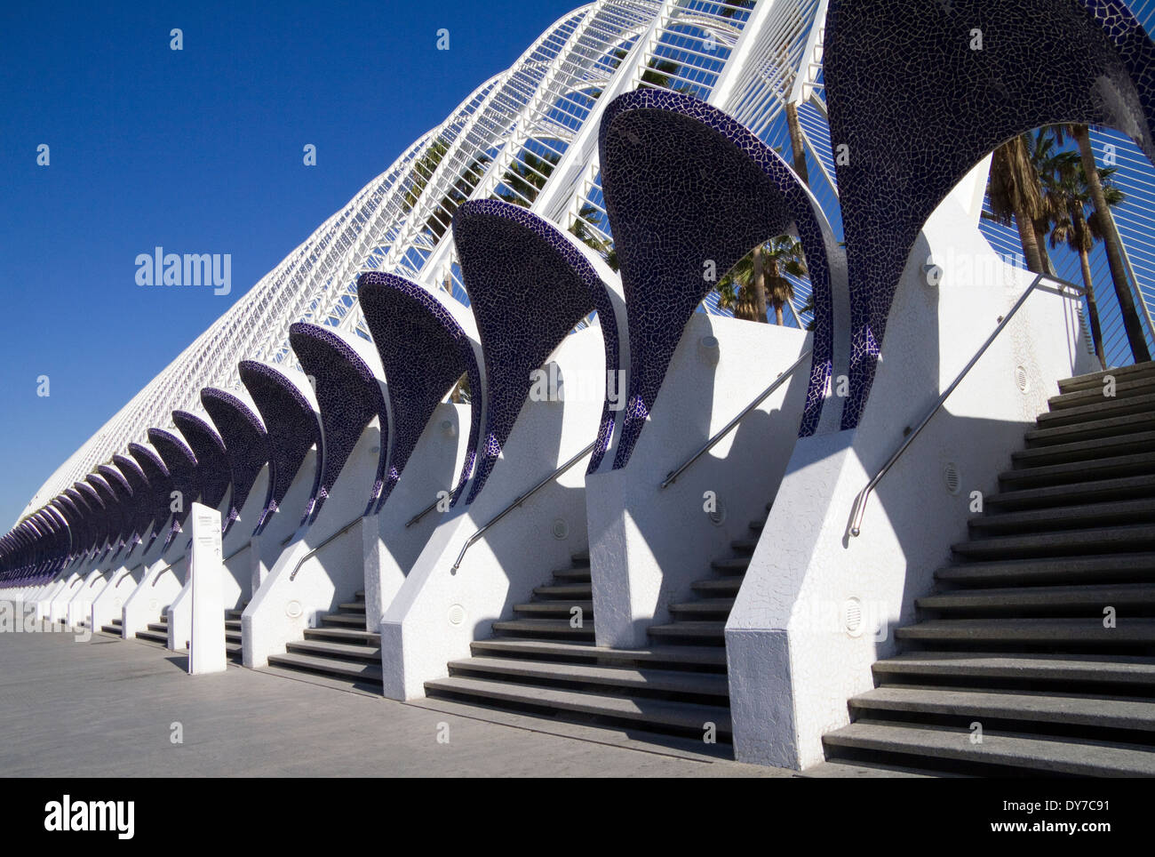 Città delle Arti e delle Scienze di Valencia Spagna UE Foto Stock