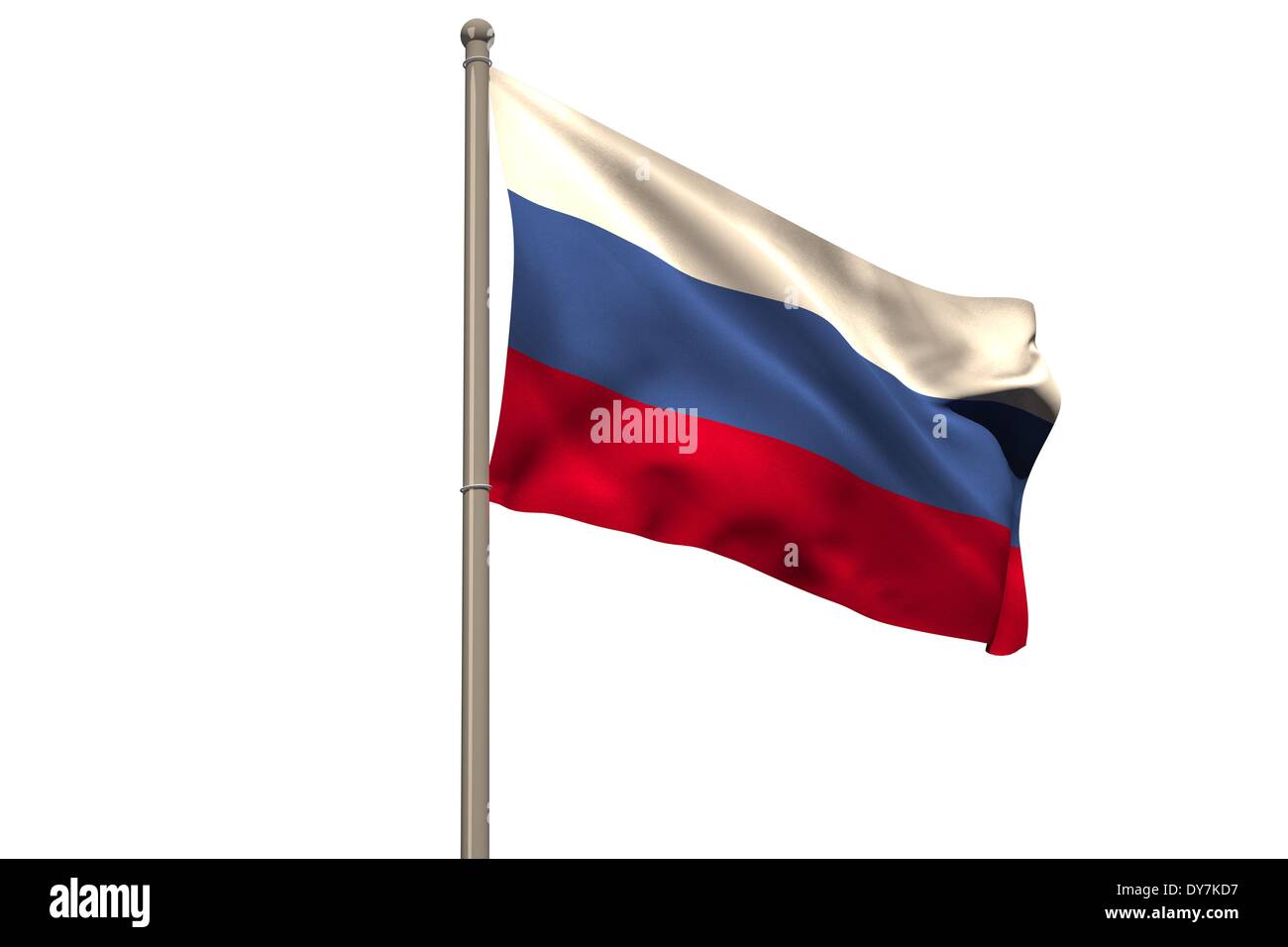 Generati digitalmente russo bandiera nazionale Foto Stock