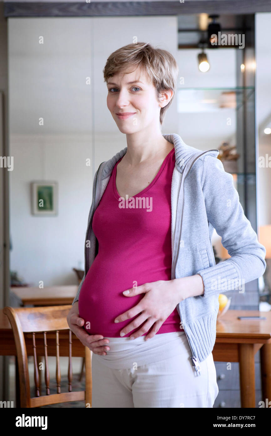 Donna incinta Foto Stock