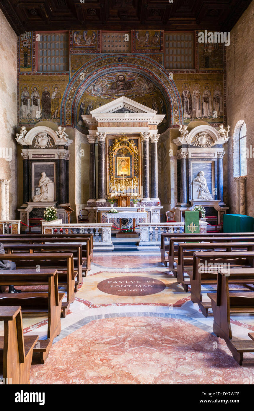 La Cappella di San Venanzio, Cappella di San Venanzio, Patriarcale Basilica di San Giovanni in Laterano, Lateranense, Vaticano, Roma, Lazio Foto Stock